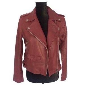WALTER BAKER Leather Moto Jacket